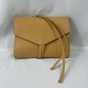 Glass Ladder Co Clutch Katherine Tech Organizer Roll Honey Vegan Leather New